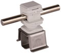 Dachleitungshalter ZIEGELsnap Niro 4-16 mm m. DEHNsnap H 16mm K-grau f. Rd 8mm