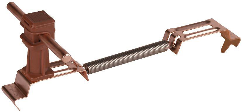 Dachleitungshalter SPANNsnap Cu/K-braun H 36mm f. Rd 8mm Spannbereich 180-280mm