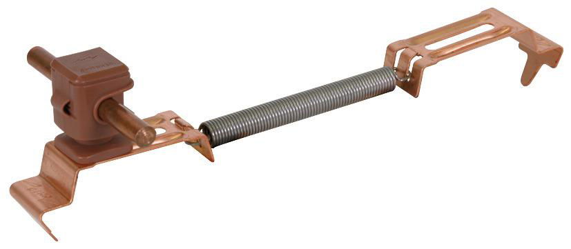 Dachleitungshalter SPANNsnap Cu/K-braun H 16mm f. Rd 8mm Spannbereich 180-280mm