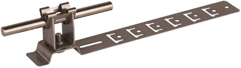 Dachleitungshalter UNIgrip NIRO H 20mm Rd 8mm m. gepraegt. Strebe L 205mm