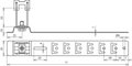 Dachleitungshalter UNIgrip NIRO H 32mm Rd 8mm m. gepraegt. Strebe L 205mm