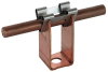 Leitungshalter DEHNgrip Cu f. Rd 8mm H 32mm m. Befestigungsbohrung 7,8mm