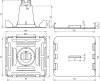 Dachleitungshalter KF f. Dachbahnstrei- fen Staerke -2,5mm 1-fach L-Halter 8 mm