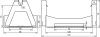 Dachleitungshalter KF2 f. Dachbahnstrei- fen Staerke -5mm m. 2-fach L-Halter 8 mm