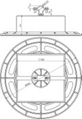 Dachleitungshalter mit Grundplatte und Betonstein fuer HVI-Leitung 20-23mm -SET-