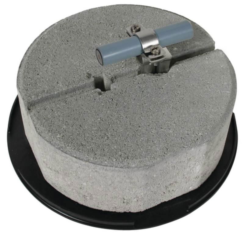 Dachleitungshalter mit Grundplatte und Betonsockel f. HVI-Leitung 20-23mm -SET-