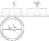 Dachleitungshalter mit Grundplatte und Betonsockel f. HVI-Leitung 20-23mm -SET-