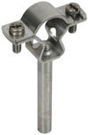 Leitungshalter fuer HVI-Leitung D 20-23mm mit Stab D 10mm L 75mm NIRO