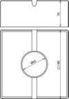 DEHNiso-DLH Betonstein C35/45 180x180x70mm m. Mulde f. Grundplatte