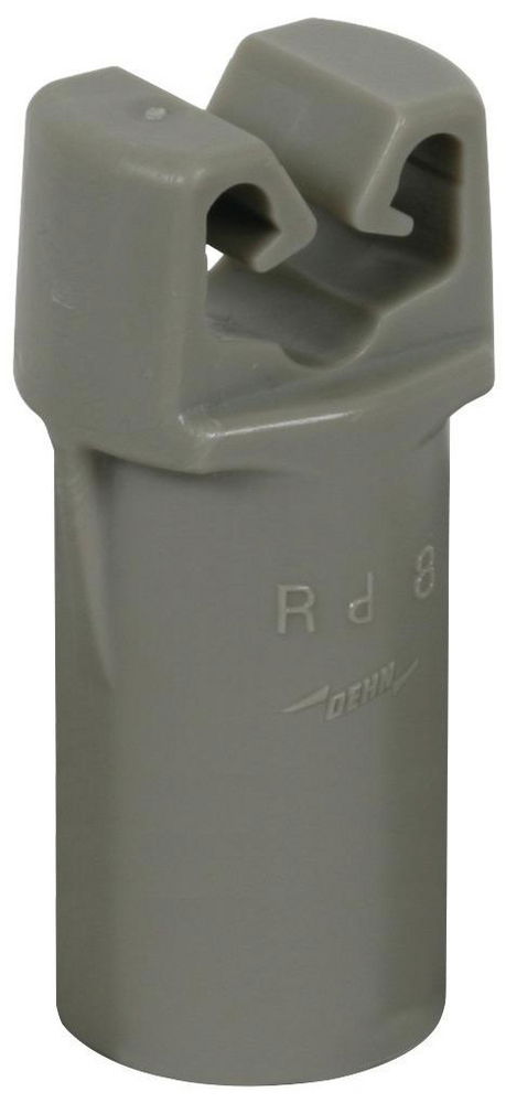 DEHNiso-DLH Leitungshalter f. Rd 8mm m. Steckbuchse D 10mm PE