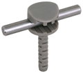 Leitungshalter fuer Rd 8-10mm Kunststoff mit Steckstift D 10mm
