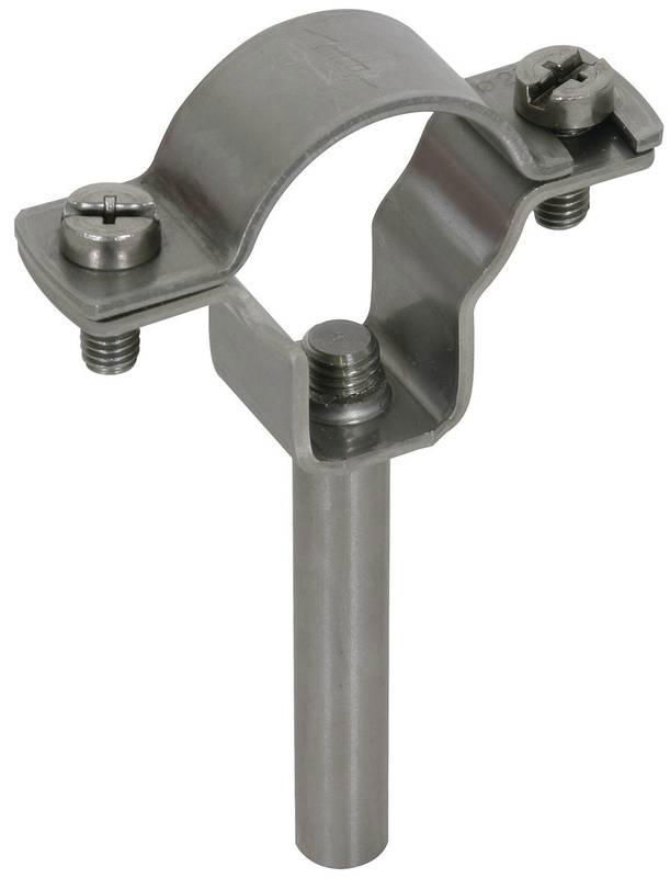 Leitungshalter fuer HVI-power-Leitung D 27-30mm m. Stab D 10mm L 75mm NIRO