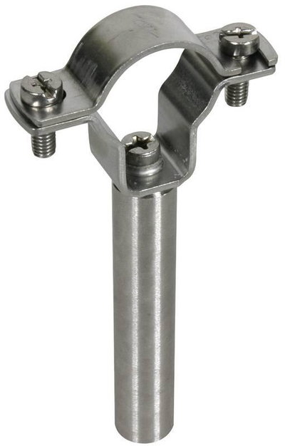 Leitungshalter fuer HVI-power-Leitung D 27-30mm m. Stab D 16mm L 85mm NIRO