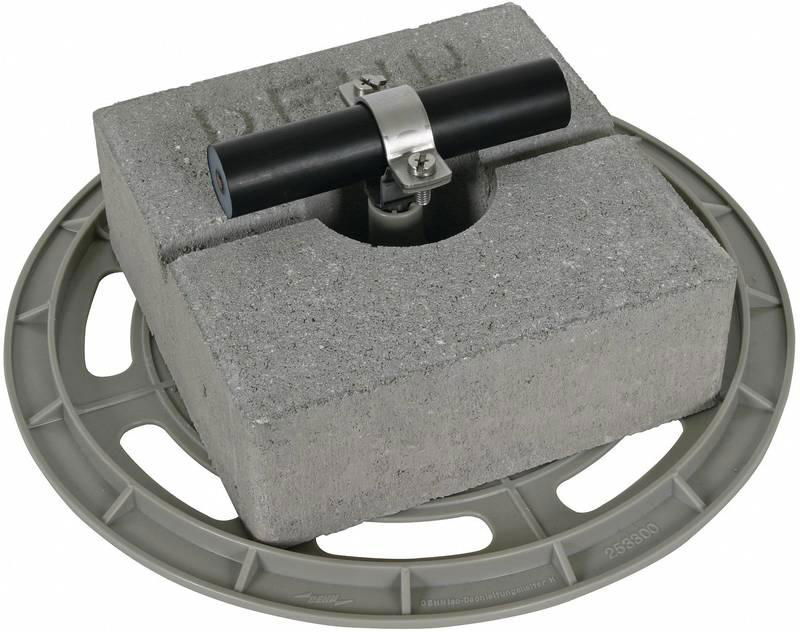 Dachleitungshalter m. Grundplatte u.Be- tonstein f. HVI-power-Leit. 27-30mm-SET-