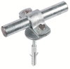 Stangenhalter m. Abdeckscheibe f. Rd 16mm St-ZG m. Befest.-Mat.