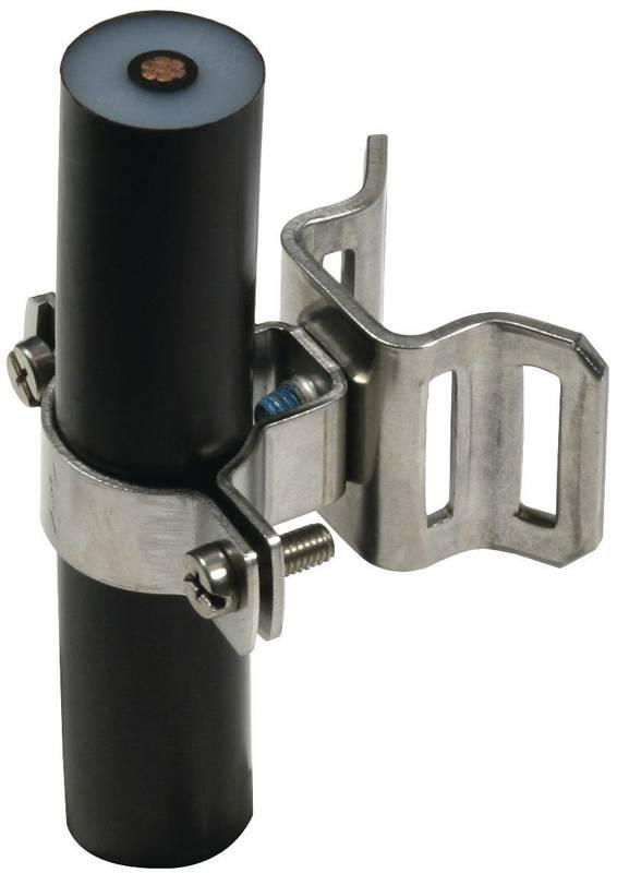Leitungshalter f. HVI-Leitung D 27- 30mm f. Spannbandbef. 25x0,3mm NIRO