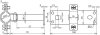 HVI-Ex W70 holder f. Leitung D 20mm AS 70mm m. Befestigungsplatte NIRO