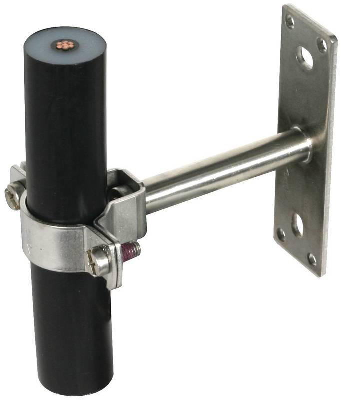 HVI-Ex W85 holder f. Leitung D 27mm AS 85mm m. Befestigungsplatte NIRO