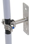 HVI-L+ Ex W55 holder f. Leitung D 18mm AS 55mm m. Befestigungsplatte NIRO