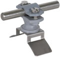 Leitungshalter a. PA f. Rd 6-11mm m. Be- festigungsteil NIRO f. Spannb. 14x0,3mm