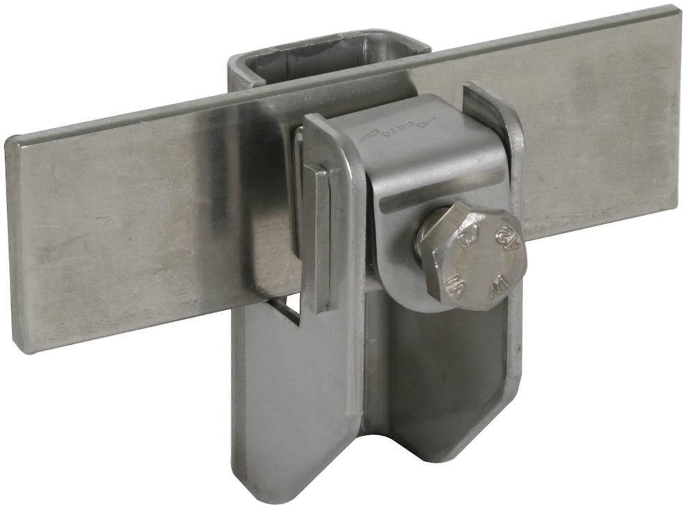 Flachband-Rundleitungshalter NIRO f. Fl...11mm Rd 6.10mm Wandabstand 11mm