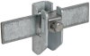 Flachband-Rundleitungshalter St/tZn f. Fl...11mm Rd 6.10mm Wandabstand 15mm