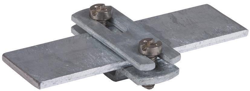 Flachbandhalter f. Fl 30mm St/tZn m. Langloch 6,5x16mm