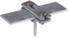 Flachbandhalter f. Fl 30mm  St/tZn m. Holzschraube 5x50mm