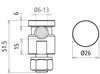 KS-Verbinder NIRO M12 200kA fuer 4-16mm*2 oder 16-108mm*2