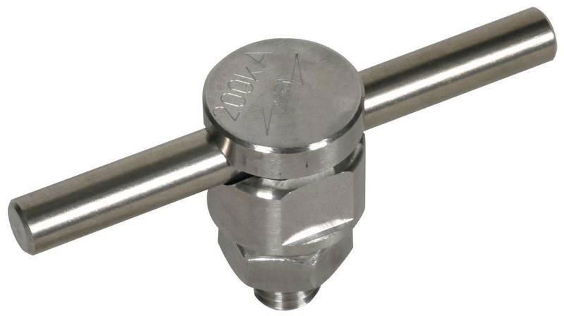KS-Verbinder NIRO 200kA f. Rd 10mm einteilig m. Federring