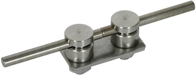Anschlussplatte f. HVI-Leitungs- kopfstueck m. 2 KS-Verbinder NIRO
