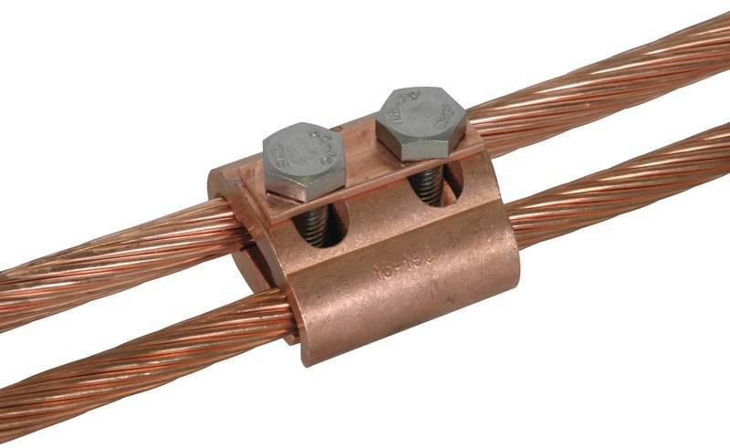 Parallelverbinder Cu f. unterschiedliche Durchmesser Rd 5-16mm / 16-150mm*2