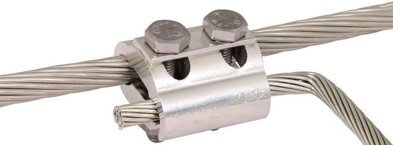 Parallelverbinder Cu/gal Sn f. untersch. Leiter Rd 5-16mm/16-150mm*2 m.Federring