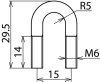 Seilklemme 35 qmm M6 Edelstahl 1,4301 - AISI 304