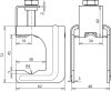 Druckbuegelklemme MAXI St/blank fuer D 20-32mm oder Fl 40x4-5mm
