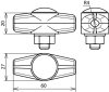 ES-Verbinder ZG f. Rd 8mm m. Flachrundschraube