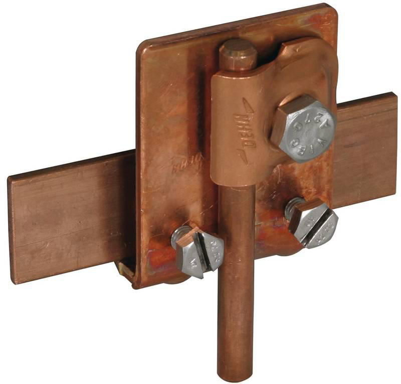 Falzklemme Cu Klemmbereich 0,7-10mm m. Klemmbock f. Rd 6-10mm