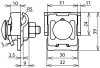 Falzklemme Cu Klemmbereich 0,7-8mm m. Klemmbock f. Rd 6-10mm