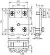 Falzklemme Cu Klemmbereich 0,7-10mm m. Ueberleger f. Rd 7-10mm