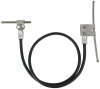 Anschlussset Seilanlagen 16mm*2 L 1000mm Cu mit Lasche D 6mm NIRO fuer Rd 6-10mm