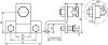 Anschlussklemme  senkrecht NIRO f. Profile 18-35mm m. KS-Verbinder