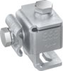 Anschlussklemme mit Klinge St/tZn f. Profile 3-20mm m. Doppelueberleger