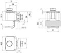 Anschlussklemme mit Klinge St/tZn f. Profile 3-20mm m. Doppelueberleger