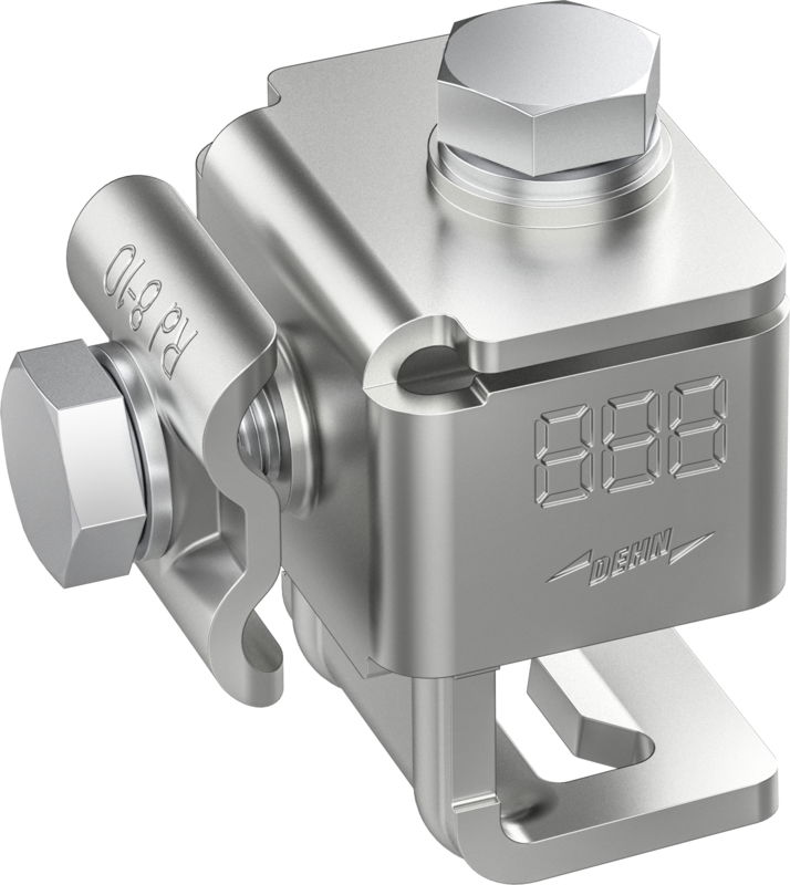 Anschlussklemme mit Klinge Niro f. Profile 3-20mm m. Doppelueberleger