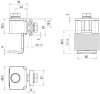 Anschlussklemme mit Klinge NIRO f. Profile 20-36mm m. Doppelueberleger
