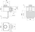 Anschlussklemme mit Klinge NIRO f. Profile 20-36mm m. Doppelueberleger