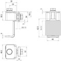 Anschlussklemme mit Klinge NIRO f. Profile 36-50mm m. Doppelueberleger