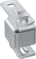 Anschlussklemme mit Klinge St/tZn f. Profile 3-20mm m. Anschlusslasche