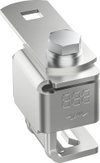 Anschlussklemme mit Klinge Niro f. Profile 3-20mm m. Anschlusslasche
