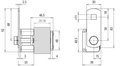 Anschlussklemme mit Klinge Niro f. Profile 20-36mm m. Anschlusslasche